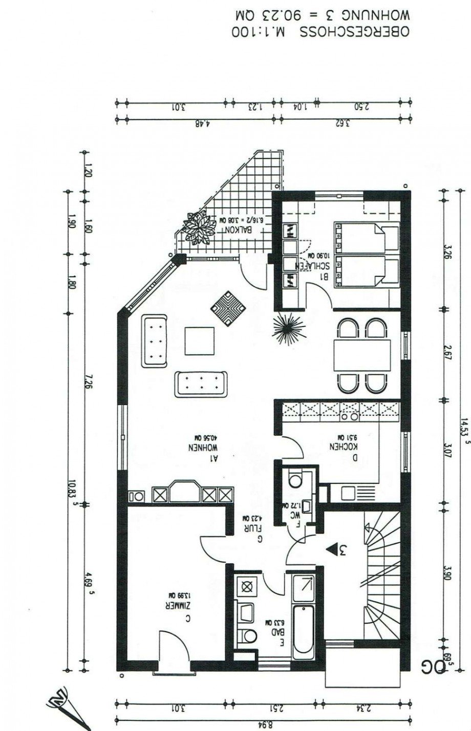 Grundriss Wohnung Mannheim