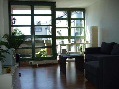 Wohnzimmer mit Terrasse Loft-Studio-Atelier Mannheim