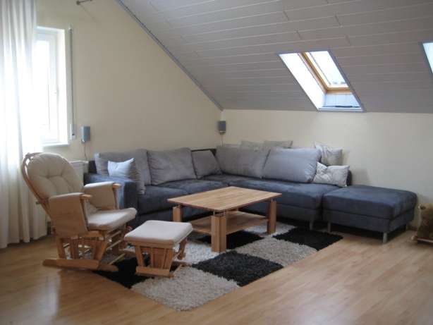 Wohnzimmer Dachgeschosswohnung Hirschberg